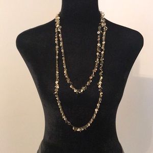 Long Bead & Sequin Wrap Necklace